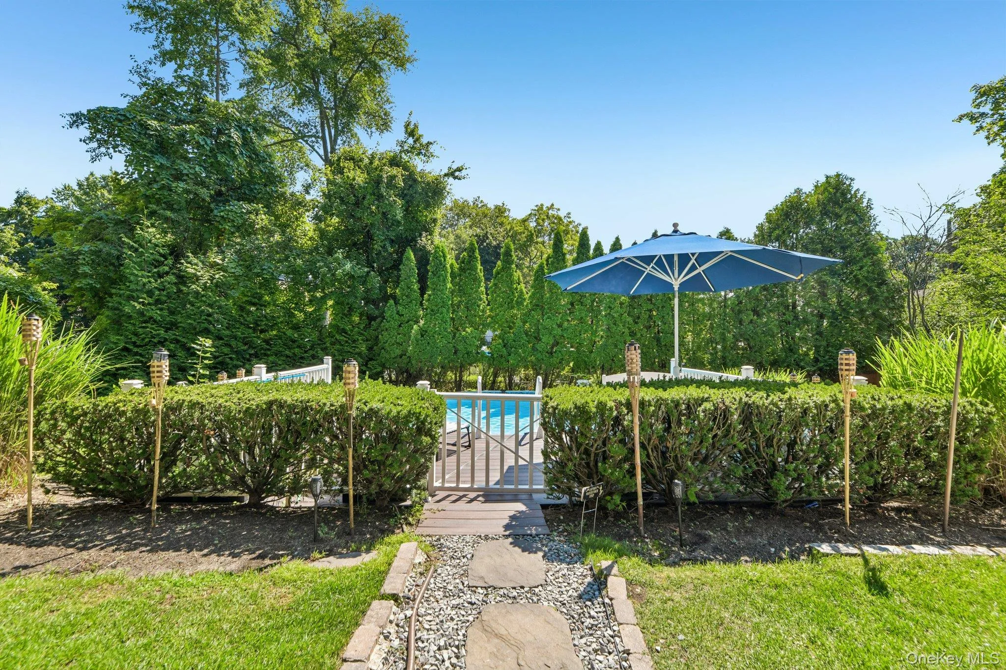 Pool entrance Pool entrance