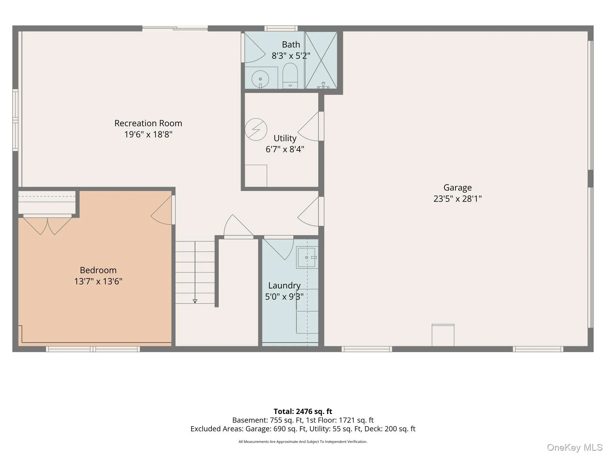 Upper level floor plan Upper level floor plan