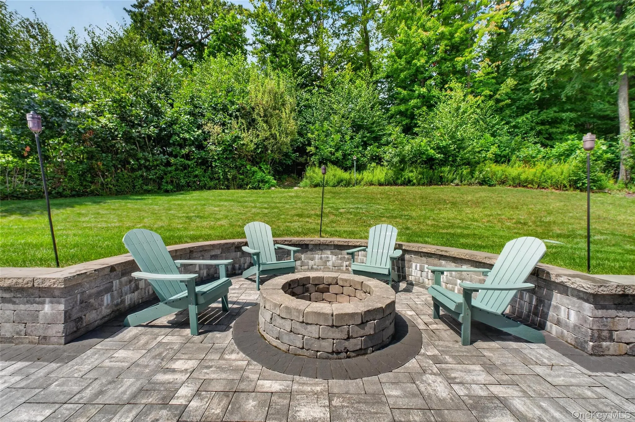 Patio with fire pit Patio with fire pit