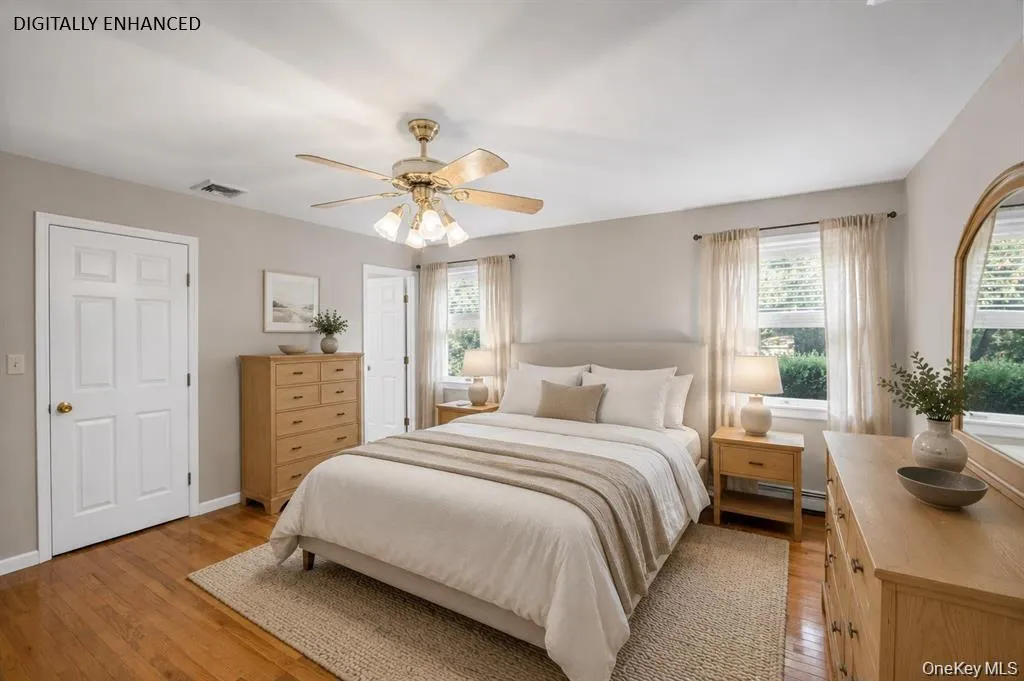 Primary bedroom virtually staged by AI Primary bedroom virtually staged by AI
