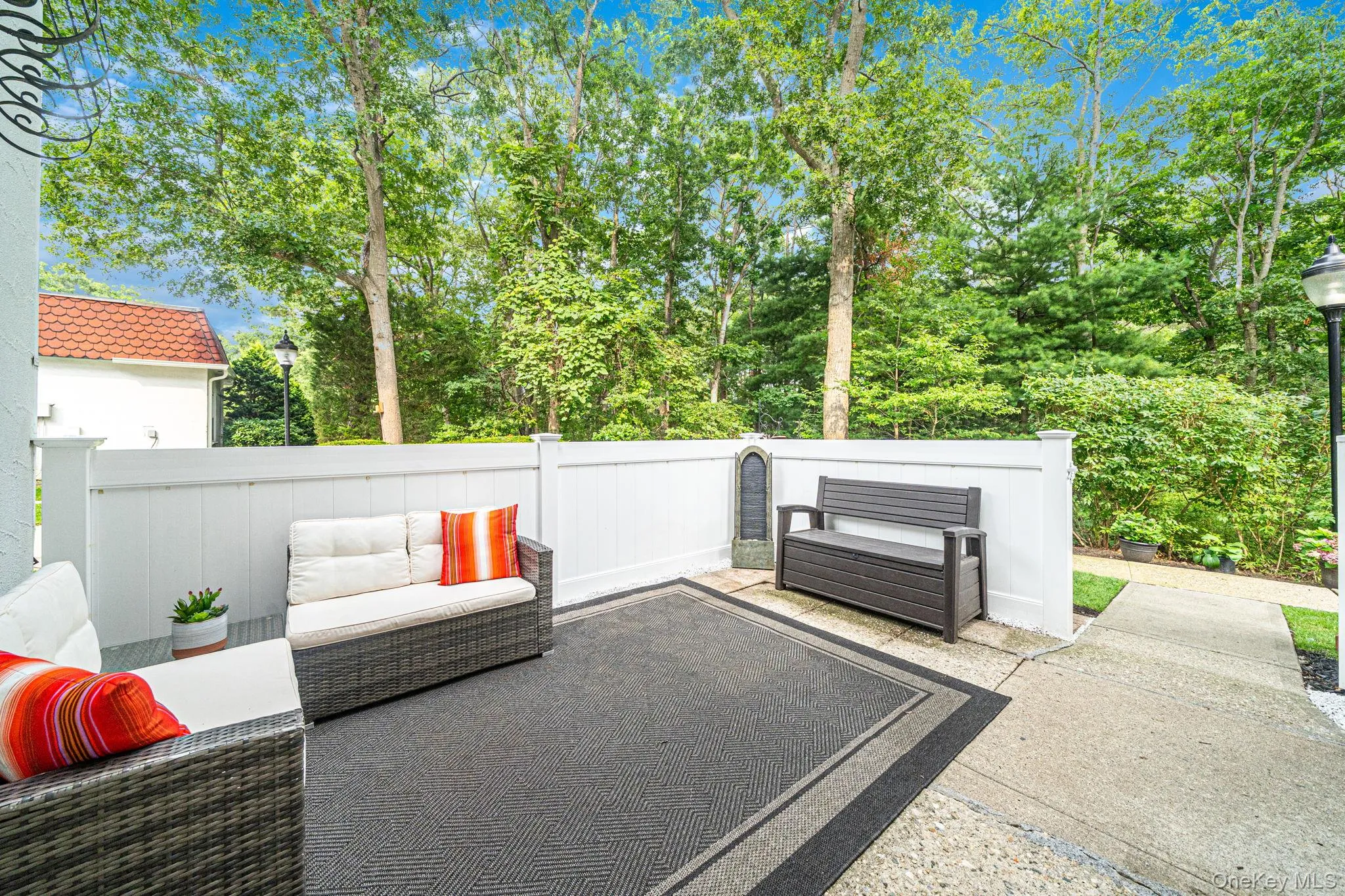 Large private patio Large private patio