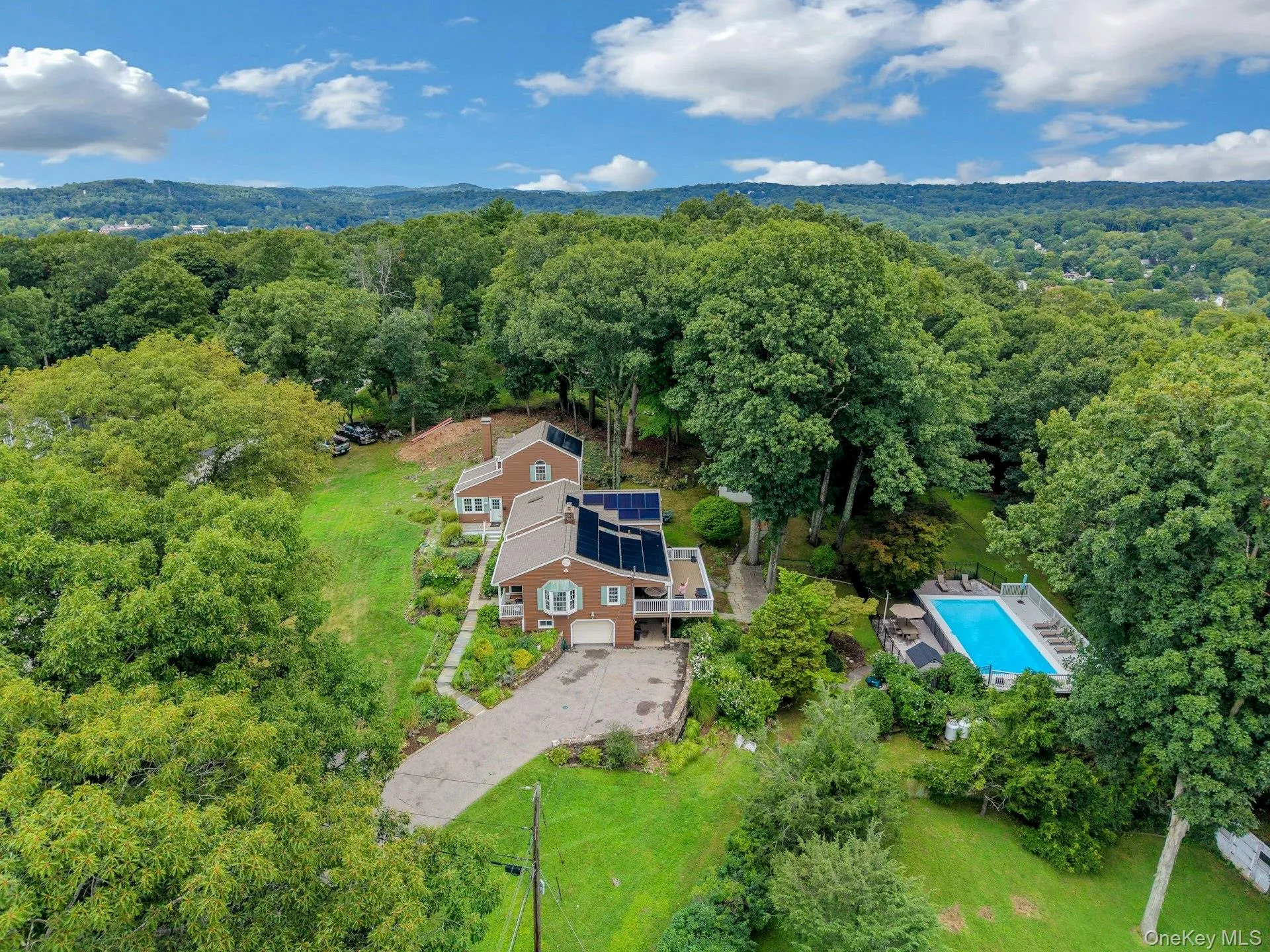 Aerial View of Home, Property, Pool and Cabana Aerial View of Home, Property, Pool and Cabana