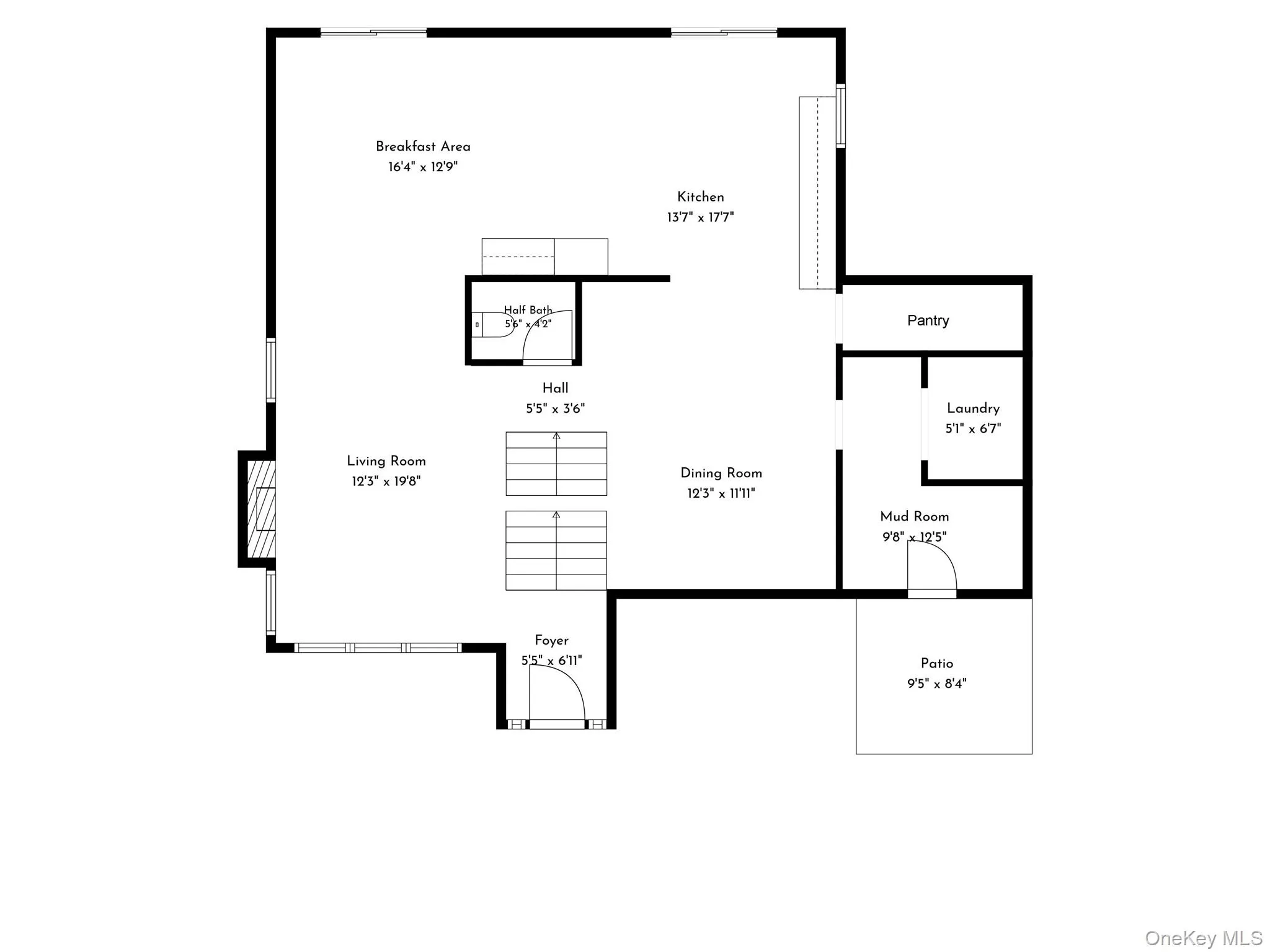 1st floor - open concept floor plan 1st floor - open concept floor plan