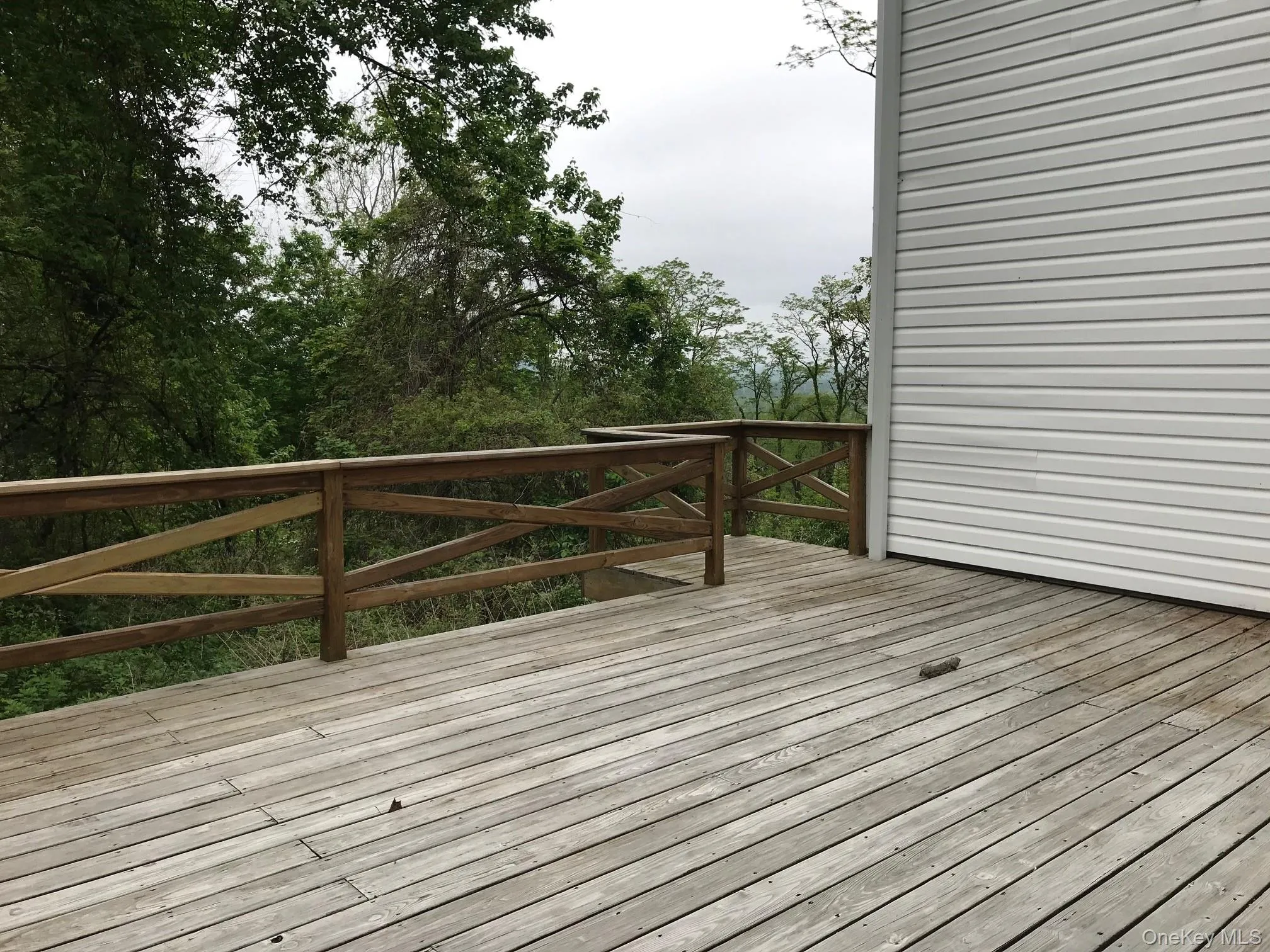 Deck off back porch Deck off back porch