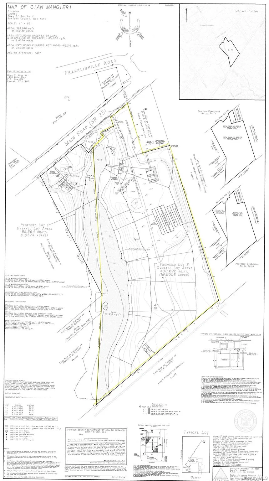 Topographical Survey with highlighted boundary lines. Topographical Survey with highlighted boundary lines.