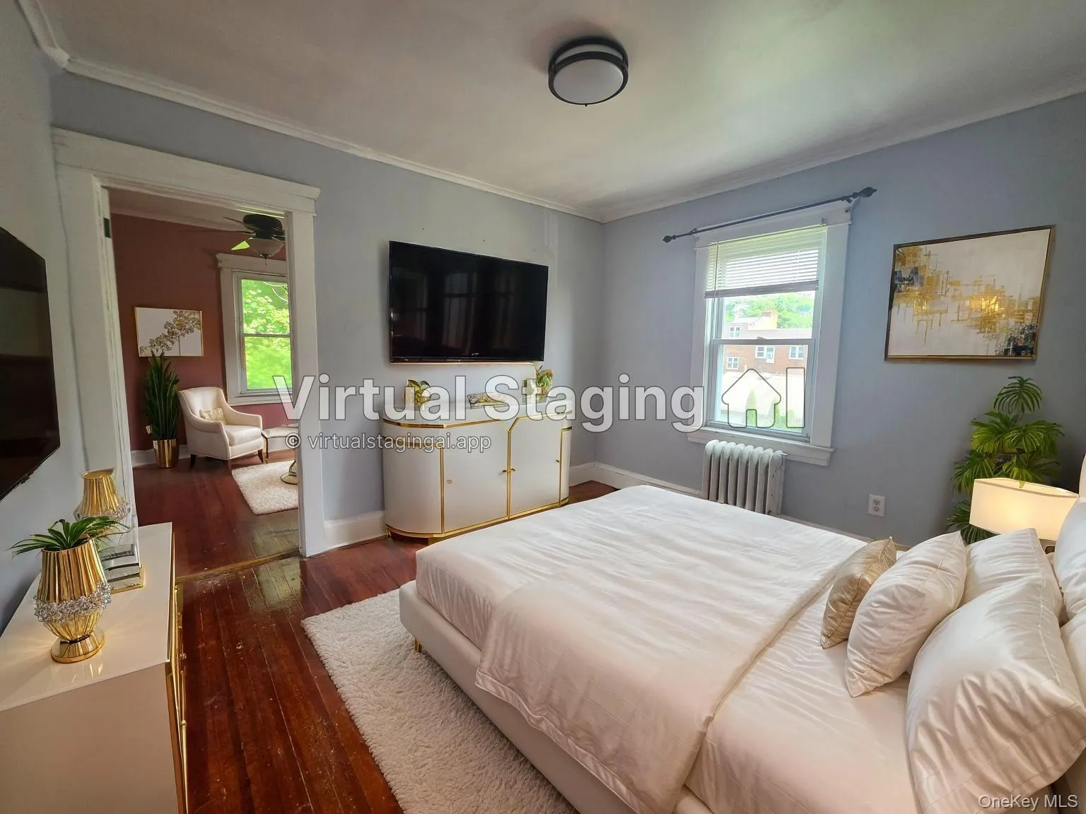 Bedroom with virtual staging Bedroom with virtual staging