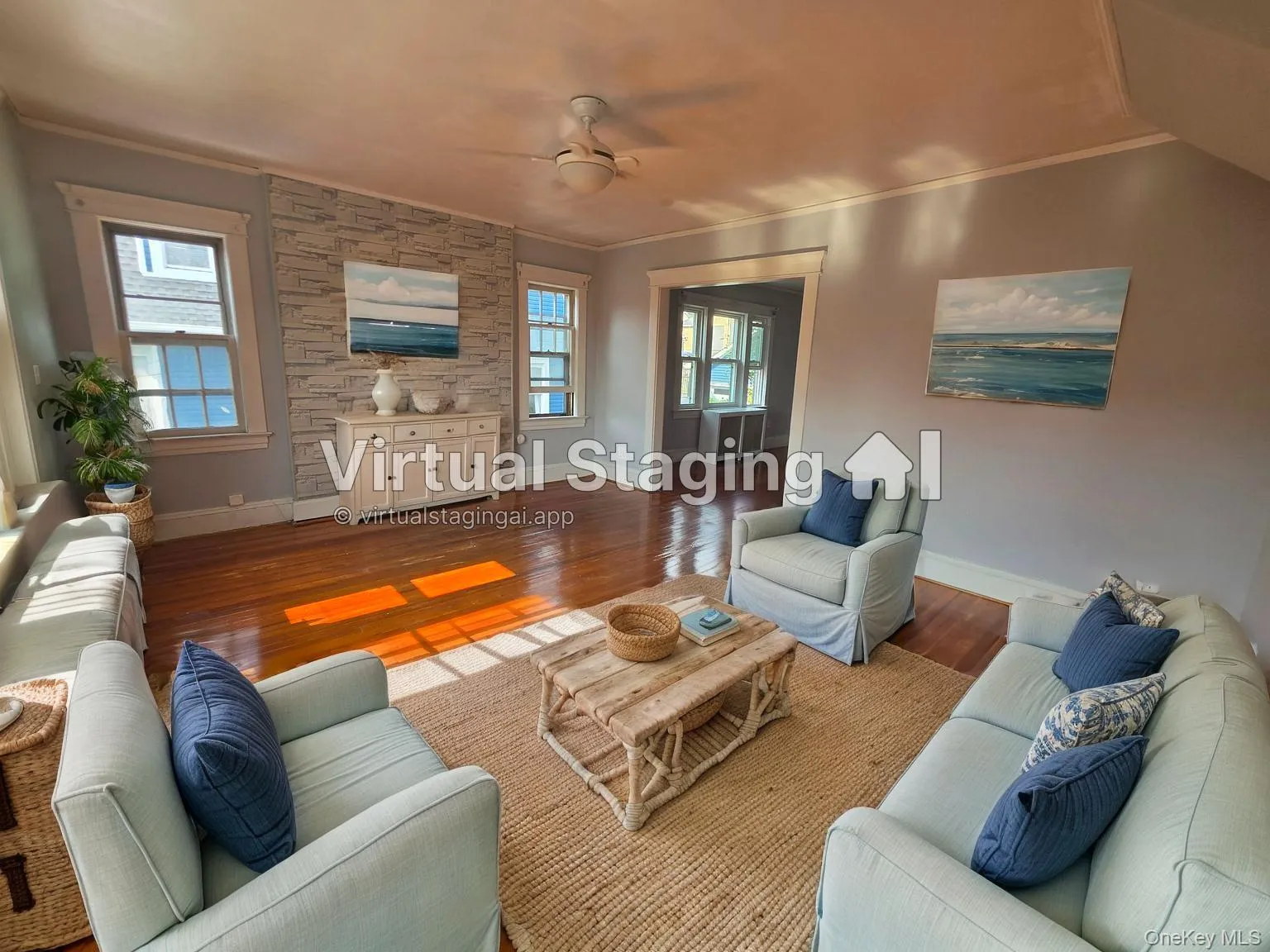 Living room with virtual staging Living room with virtual staging