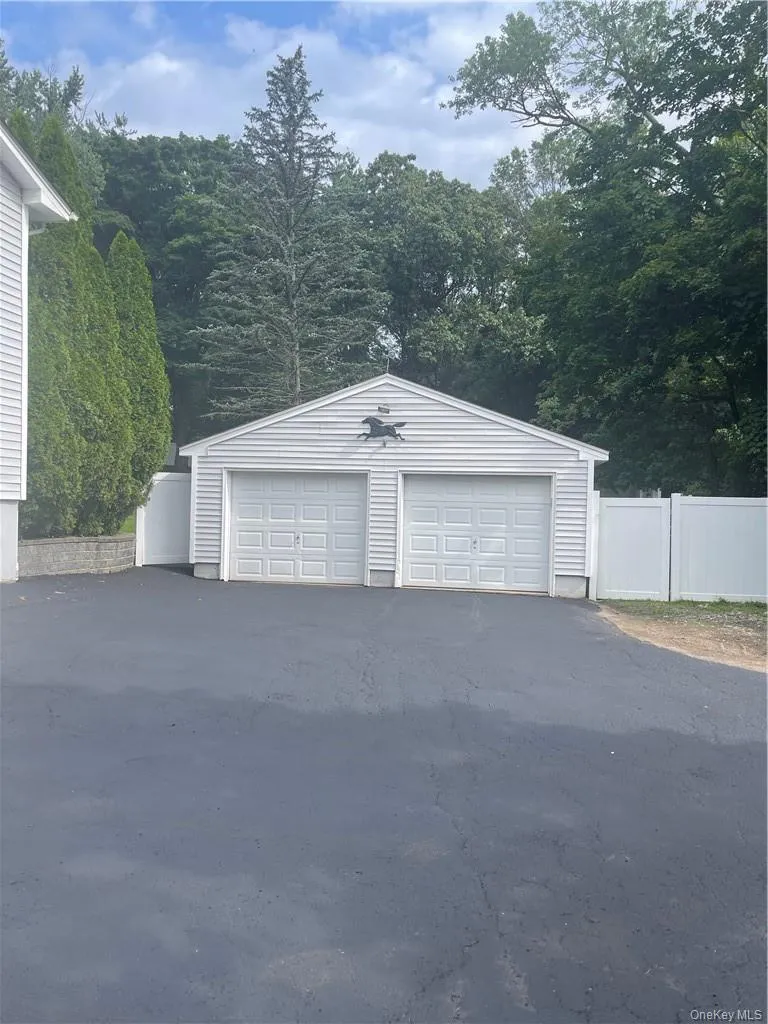 Fully fenced backyard and additional 2 car garage Fully fenced backyard and additional 2 car garage