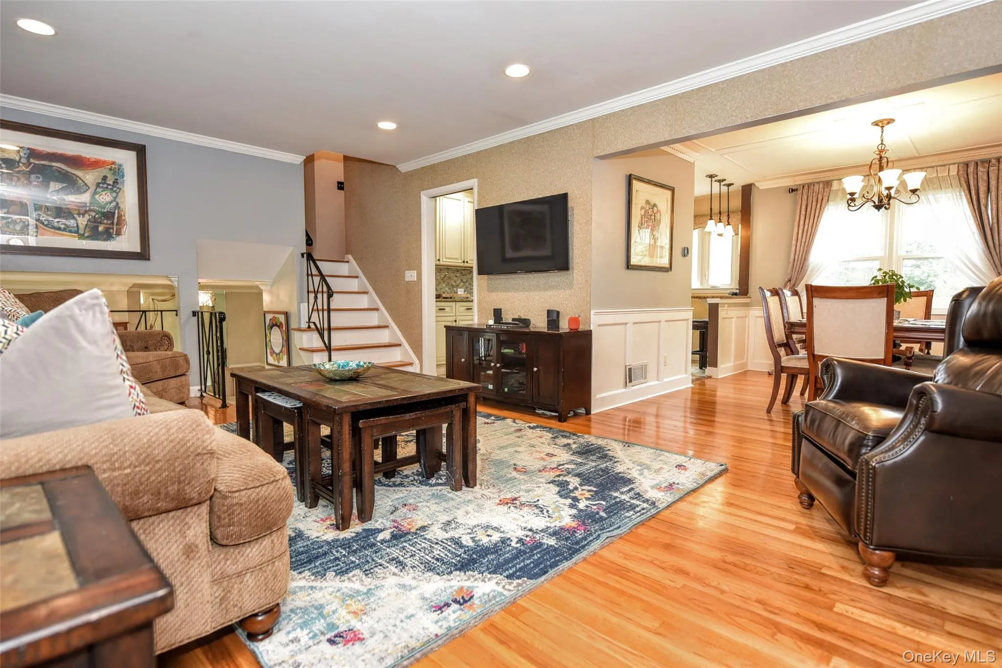 Open layout for entertaining Open layout for entertaining