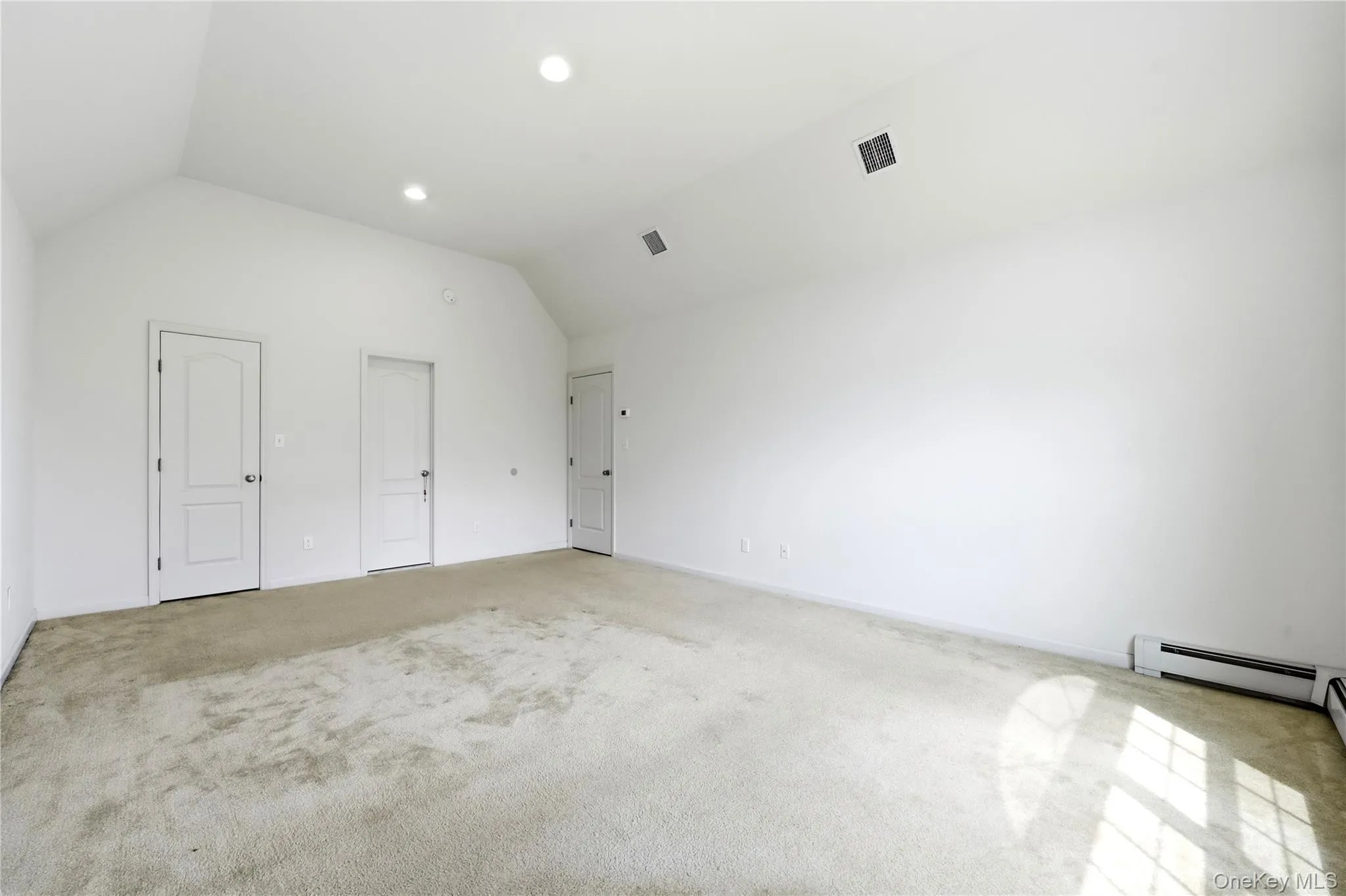 Master bedroom with walk in closet Master bedroom with walk in closet
