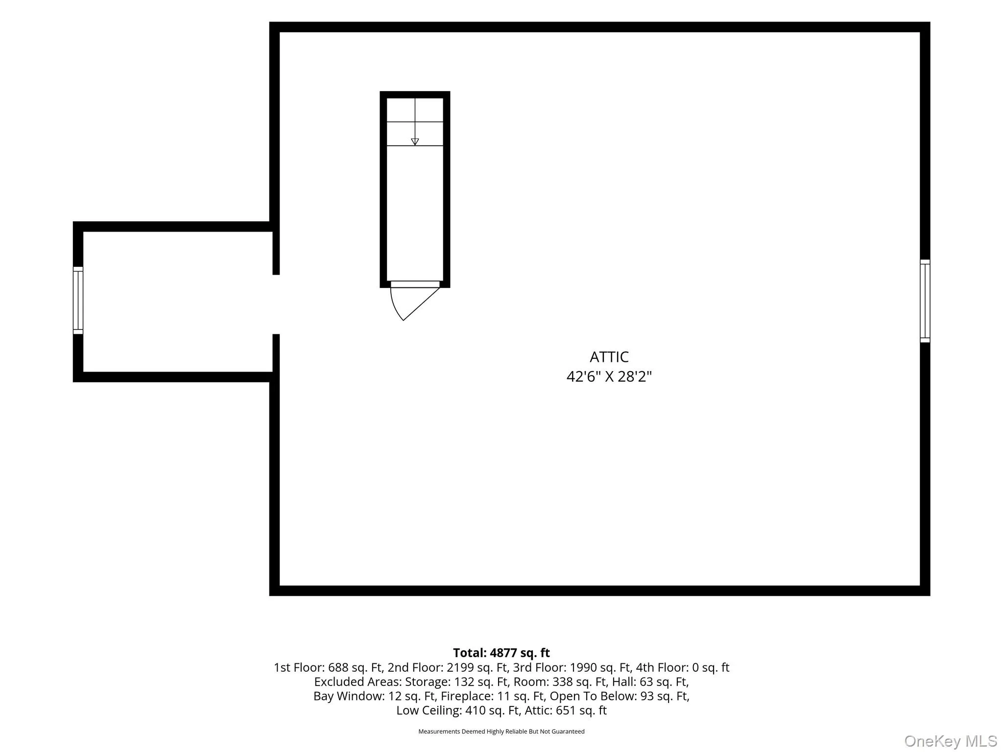 Attic walk up from laundry room Attic walk up from laundry room