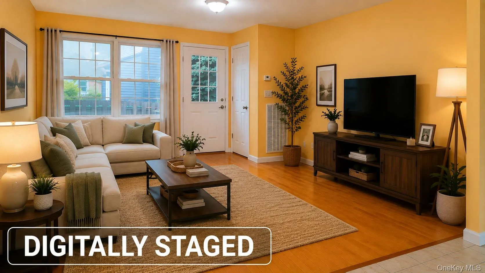 Living Room: Digitally Staged Living Room: Digitally Staged