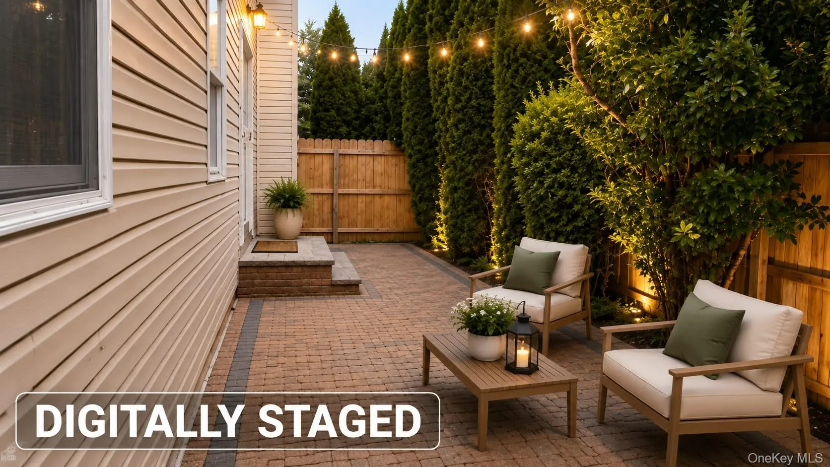 Private Patio: Digitally Staged Private Patio: Digitally Staged
