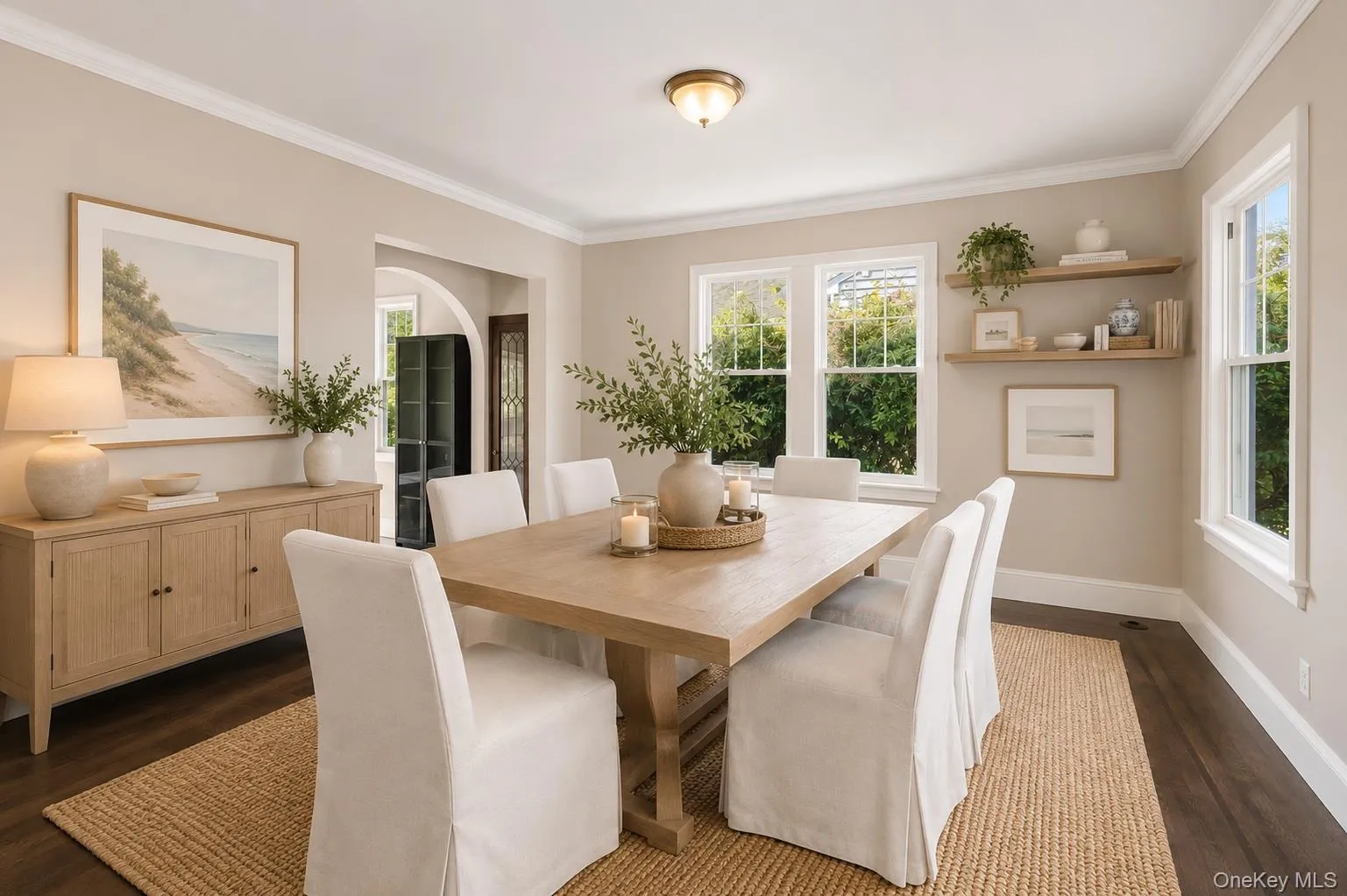 Virtually staged Dining Room. Virtually staged Dining Room.