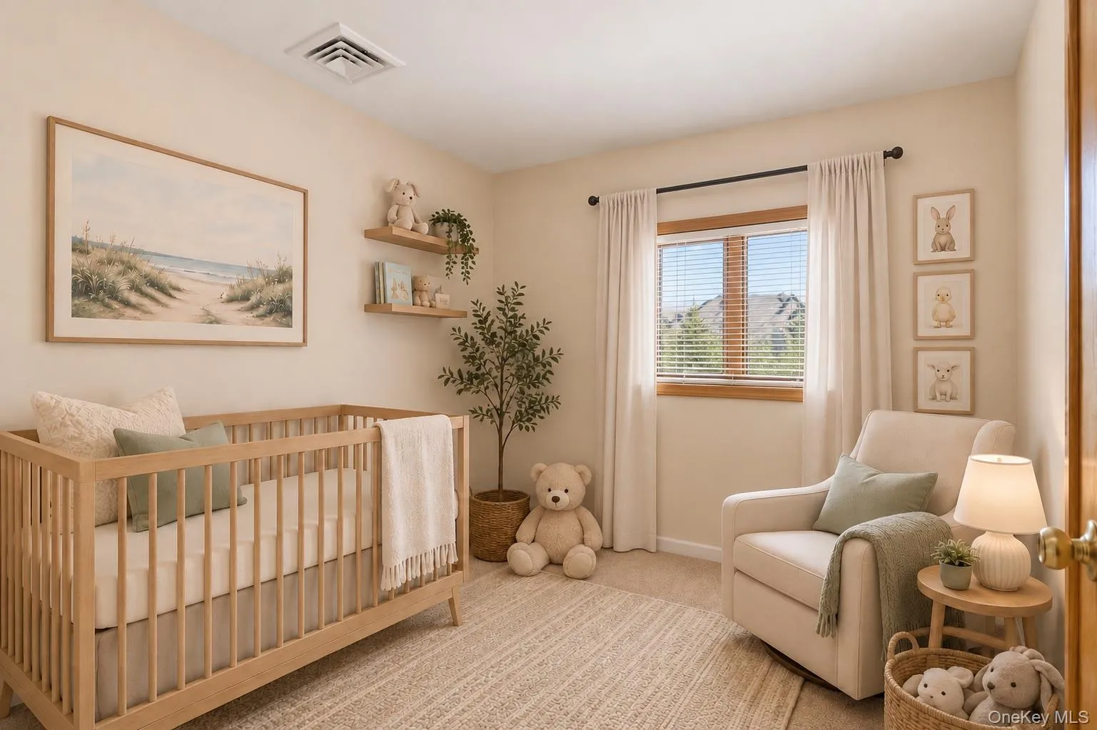 Bedroom - this room was virtually decluttered and fully virtually staged as nursery. Bedroom - this room was virtually decluttered and fully virtually staged as nursery.