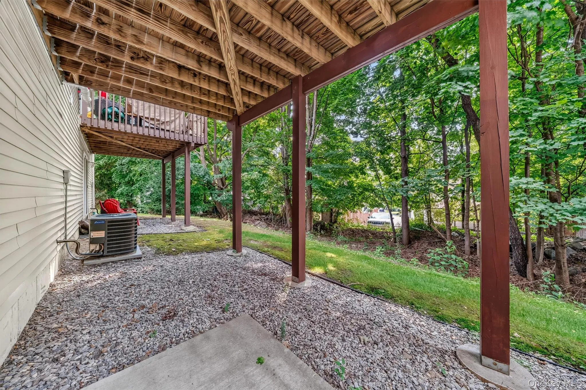 The lower level has a patio for my outdoor relaxing. The lower level has a patio for my outdoor relaxing.