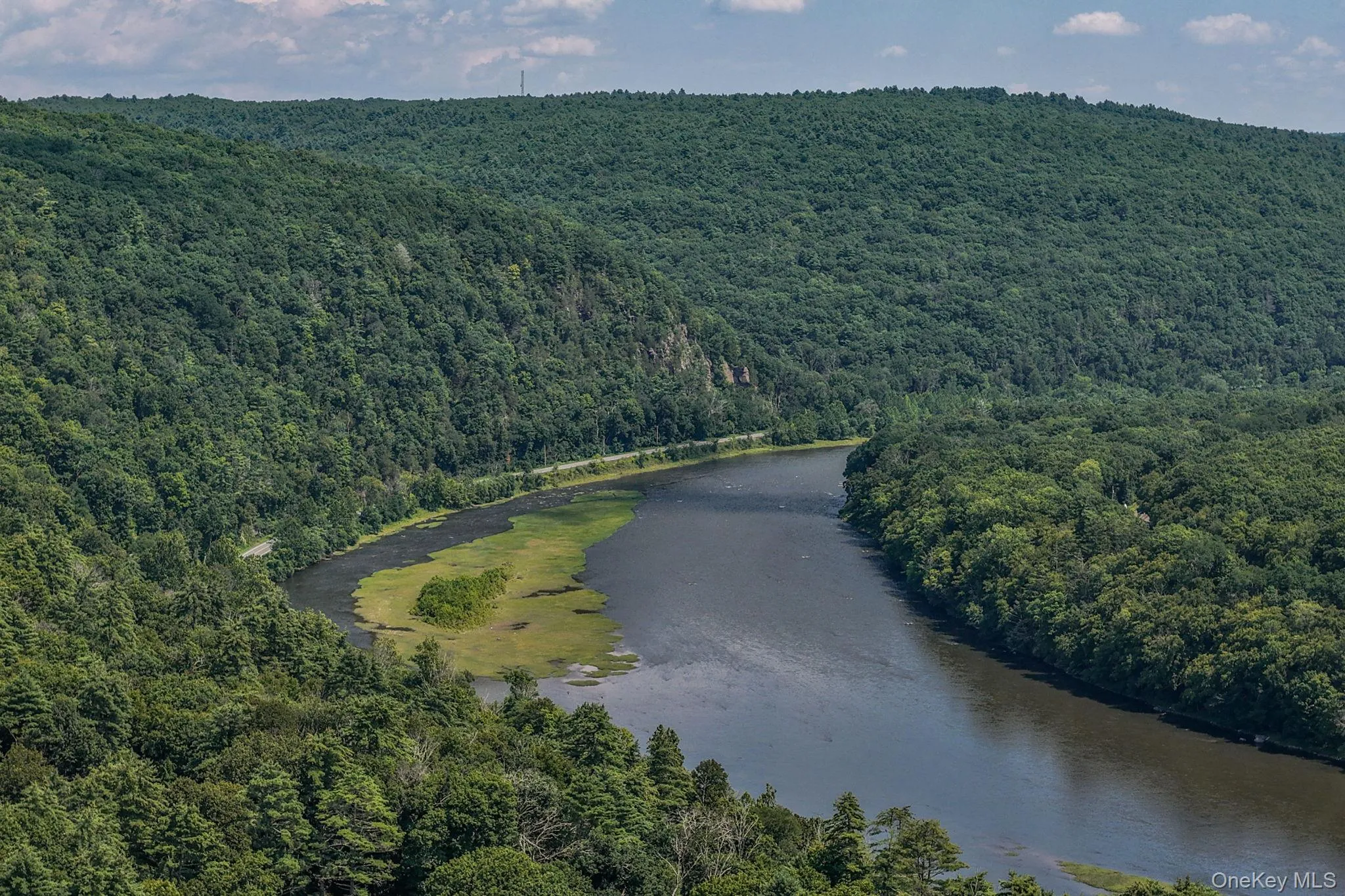 Aerial view of the Delaware River Aerial view of the Delaware River