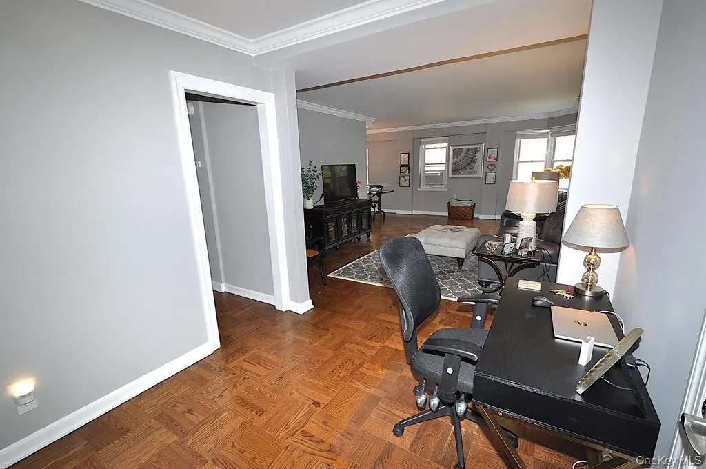 Entry foyer has two large closets (one walk-in). This is a great space for a home office set-up. The foyer opens to the living room and is approx. 15'-4" x 8'-4". Entry foyer has two large closets (one walk-in). This is a great space for a home office set-up. The foyer opens to the living room and is approx. 15'-4" x 8'-4".