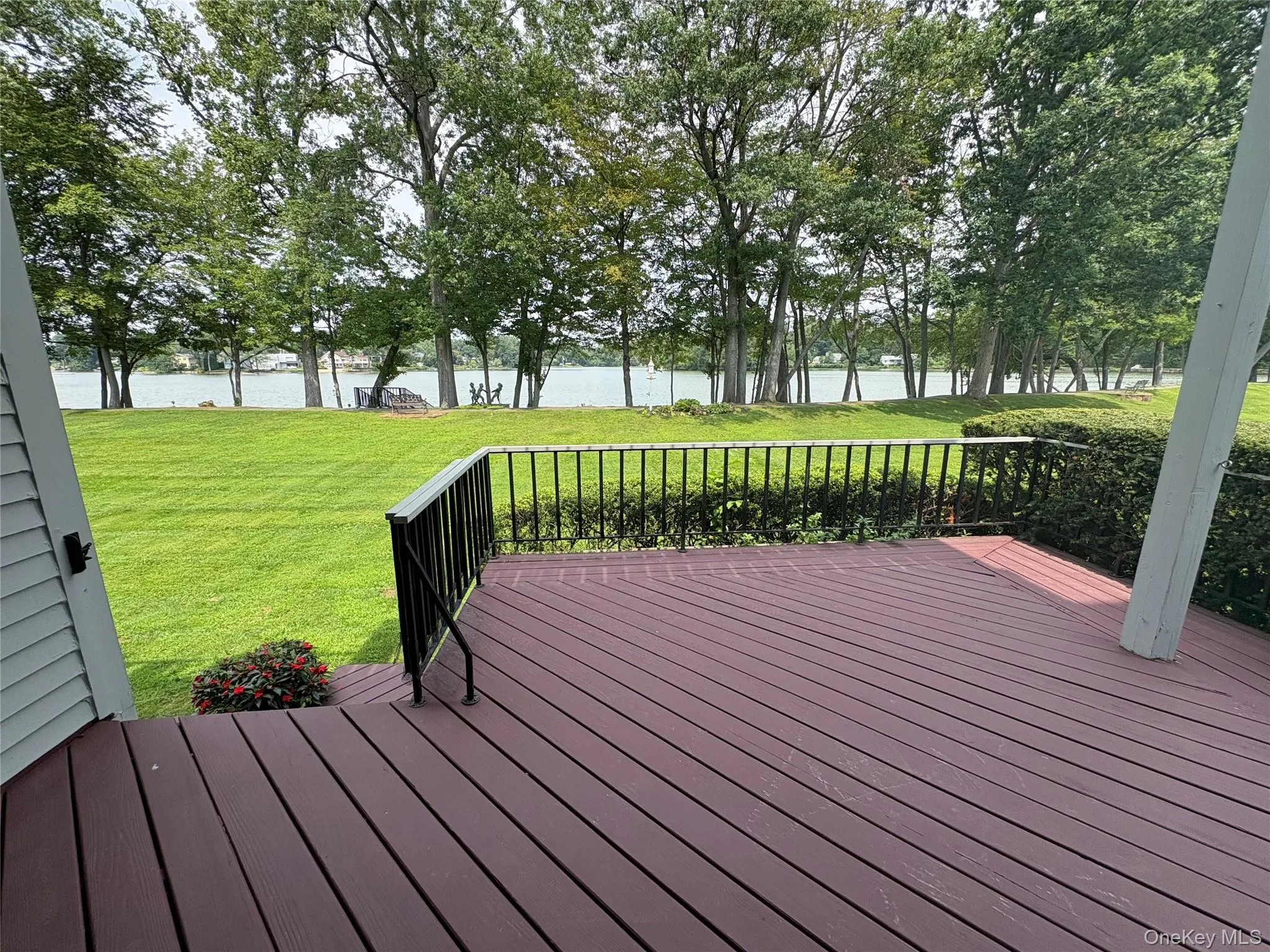 Private Deck overlooking lake Private Deck overlooking lake