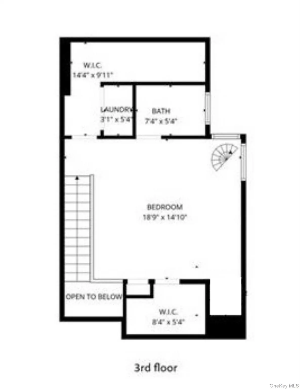 3rd Floor is the 4th bedroom & has a full bathroom, laundry & lots of closets 3rd Floor is the 4th bedroom & has a full bathroom, laundry & lots of closets
