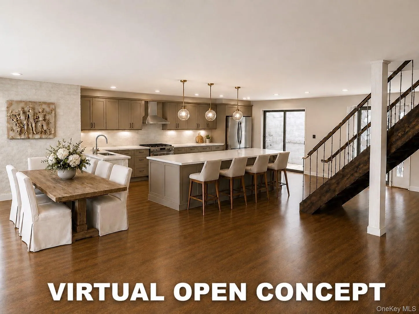 Virtual Open Concept With Removal Of Kitchen Wall To Create Open Floor Plan Virtual Open Concept With Removal Of Kitchen Wall To Create Open Floor Plan