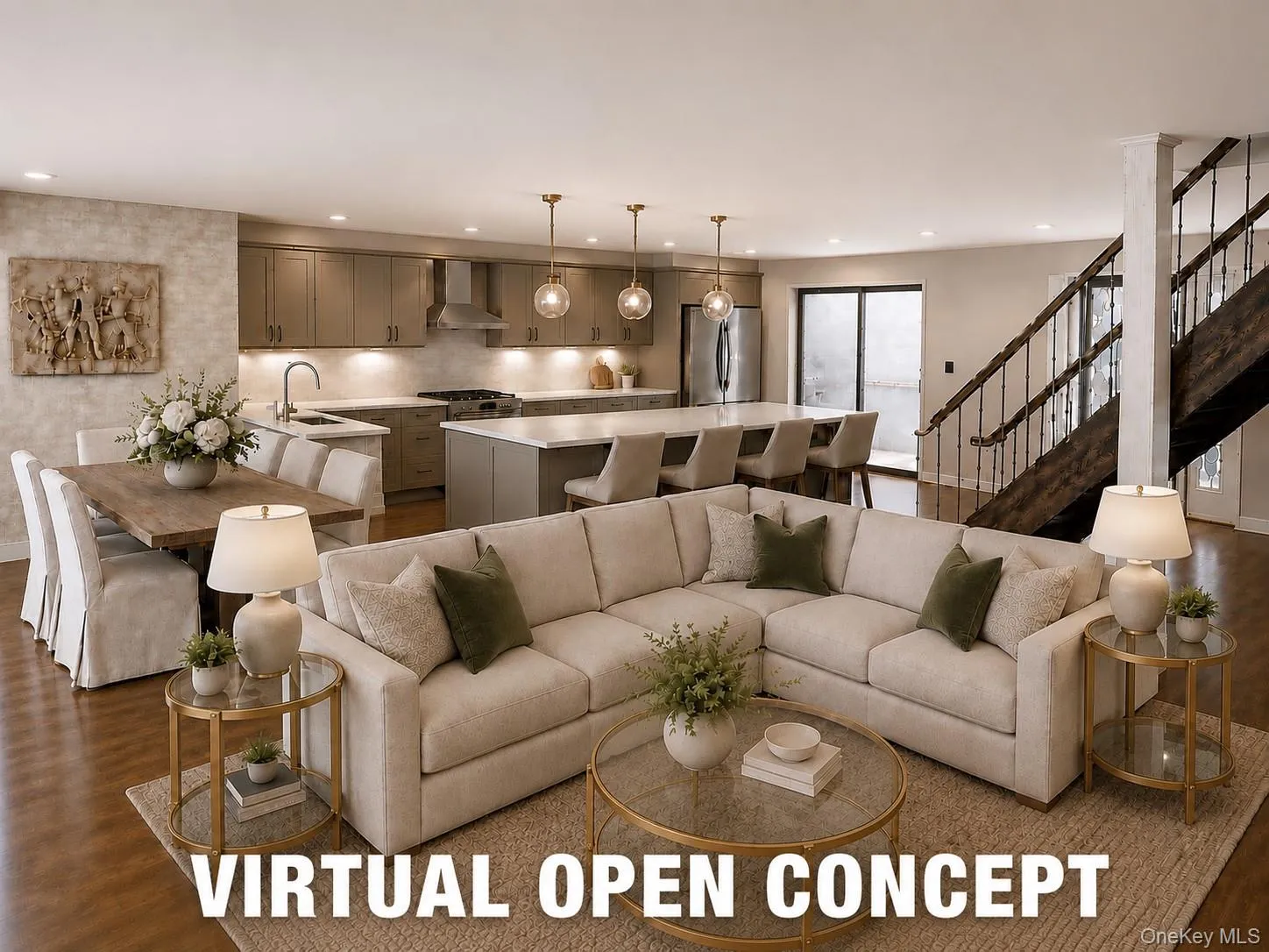 Virtual Open Concept With Removal Of Kitchen Wall To Create Open Floor Plan Virtual Open Concept With Removal Of Kitchen Wall To Create Open Floor Plan