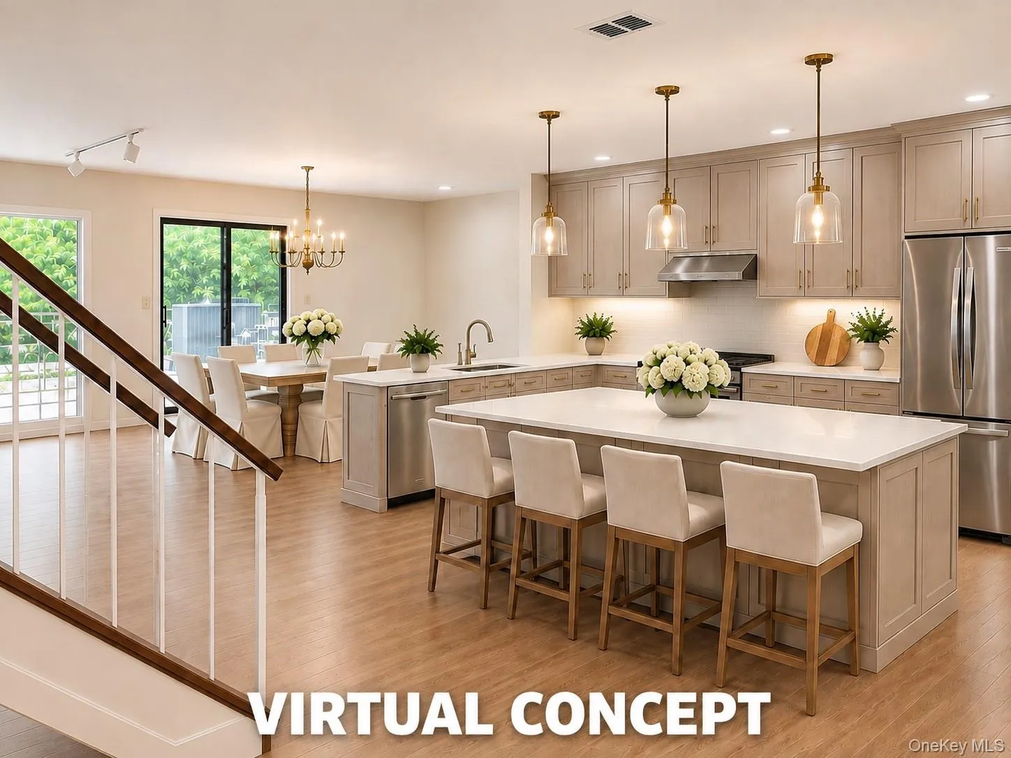 Virtual Concept of Open Space & Kitchen/Dining Renovation Virtual Concept of Open Space & Kitchen/Dining Renovation