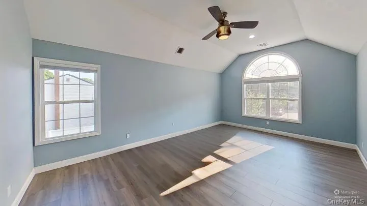 High ceilings, plus a custom fan and lots of lighting make this primary bedroom perfect ! High ceilings, plus a custom fan and lots of lighting make this primary bedroom perfect !