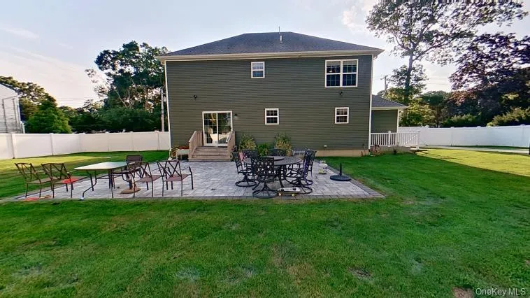 PVC fenced, private setting with a custom low maintenance paver patio just outide the big sliding glass doors! PVC fenced, private setting with a custom low maintenance paver patio just outide the big sliding glass doors!