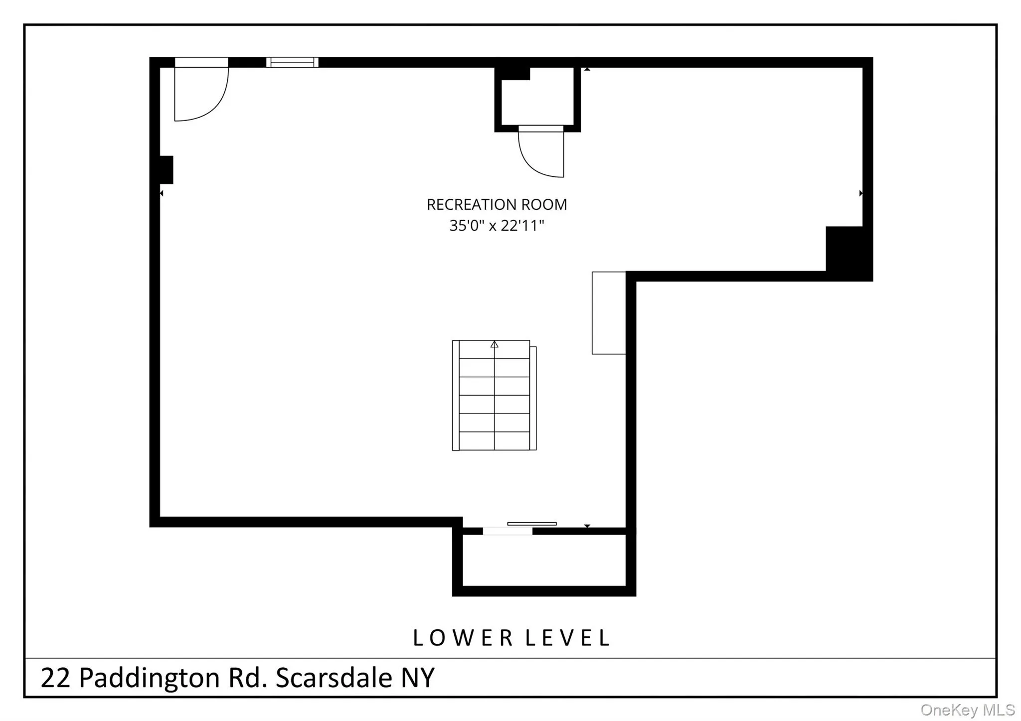 lower level floor plan lower level floor plan