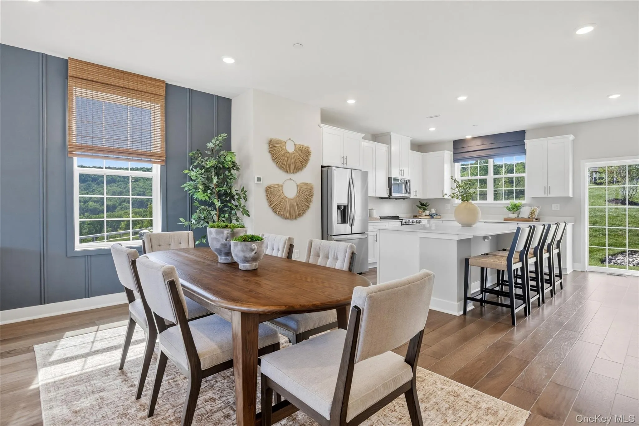 Dining area that leads into kitchen. Dining area that leads into kitchen.