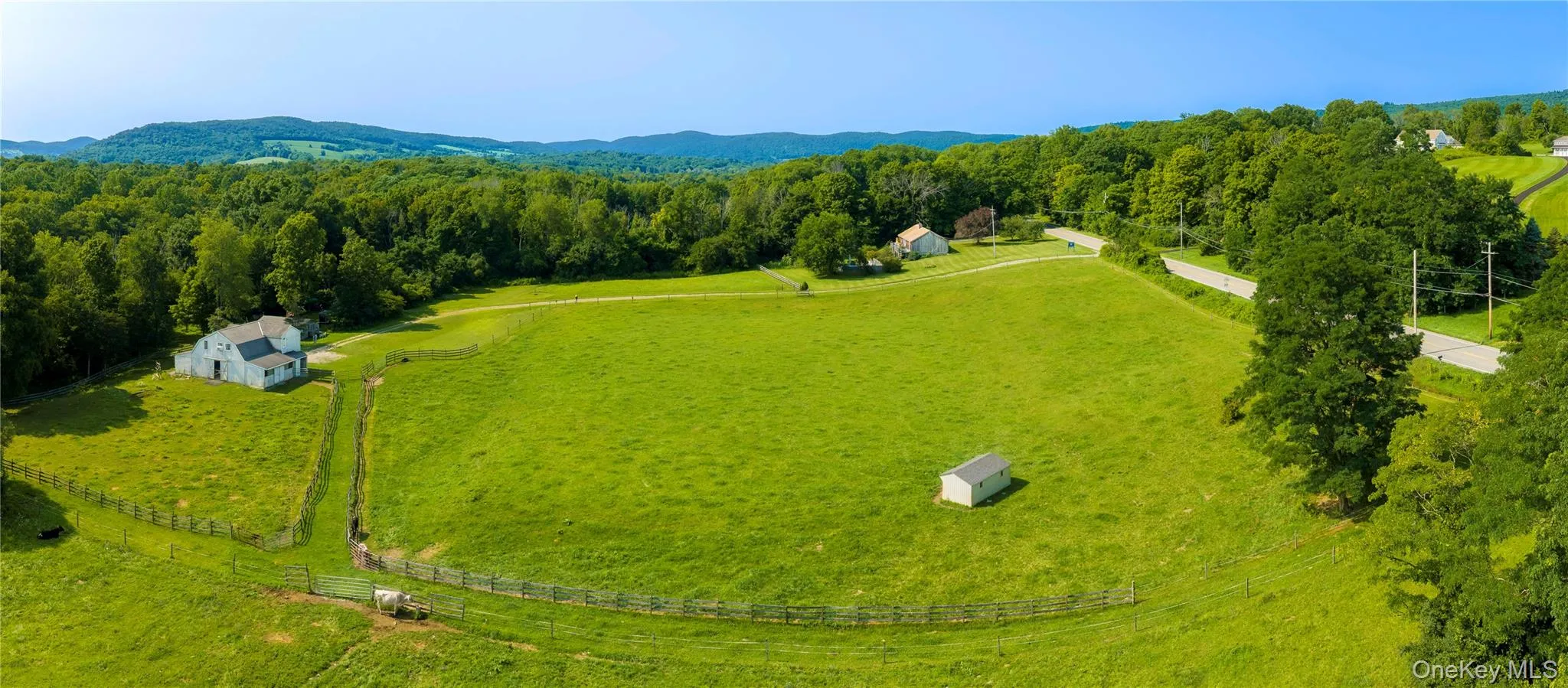 Established working horse farm featuring approximately 14 cleared acres. Established working horse farm featuring approximately 14 cleared acres.
