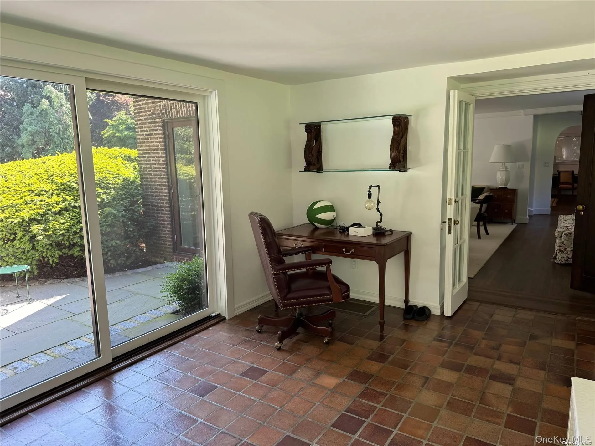 Sun room ith french doors to patio Sun room ith french doors to patio