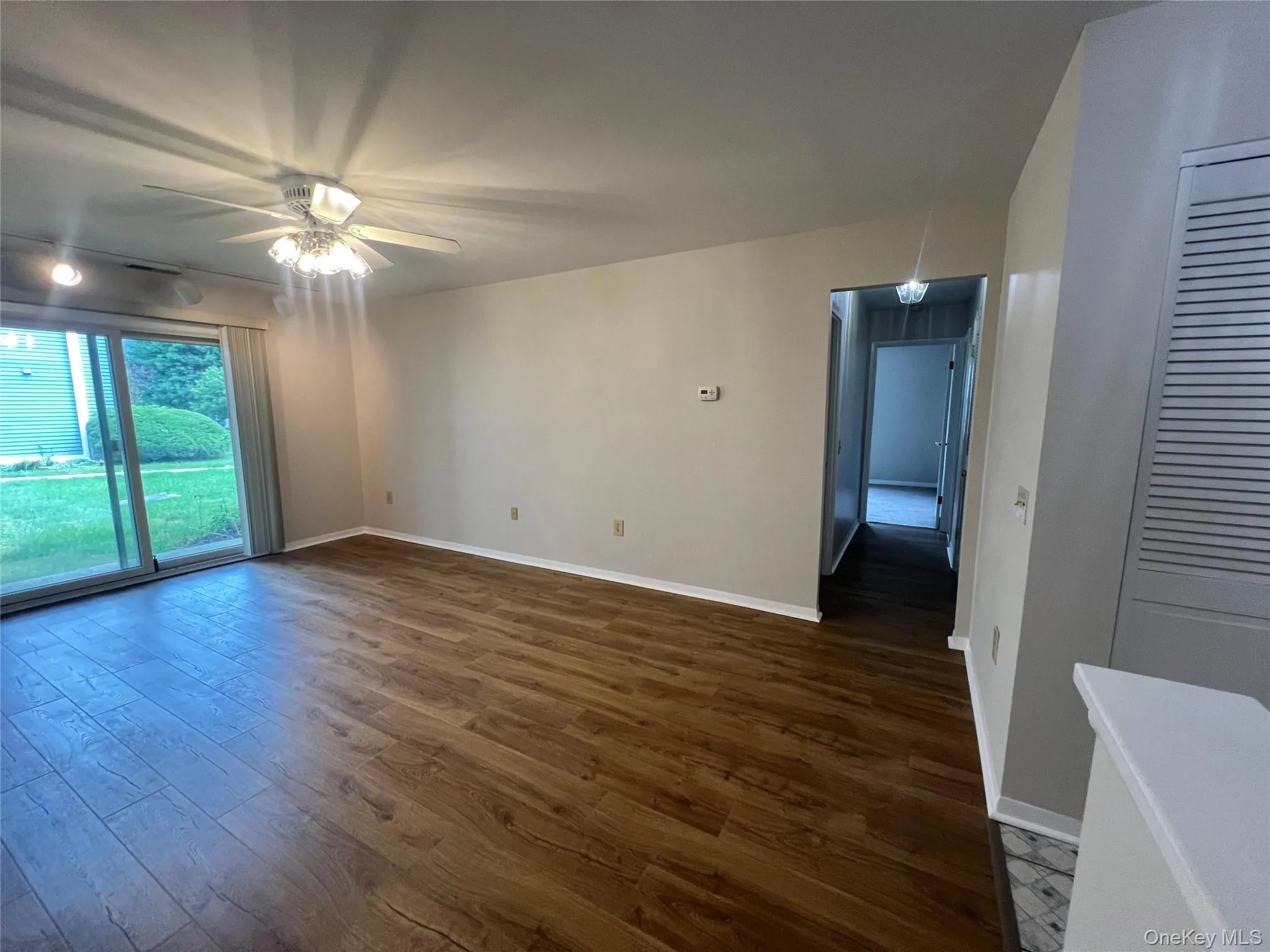 Living room with new flooring Living room with new flooring