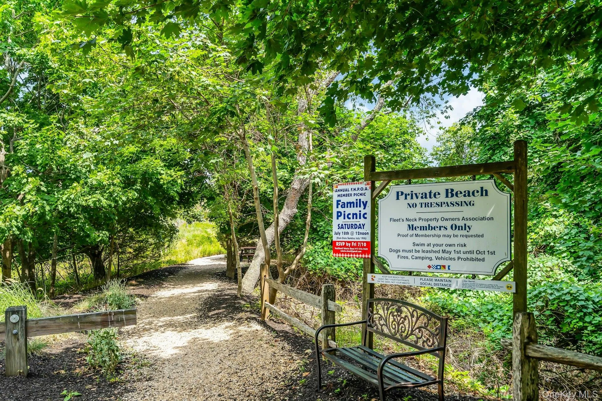 Private beach Private beach