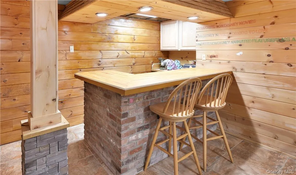 Bar with wood walls Bar with wood walls