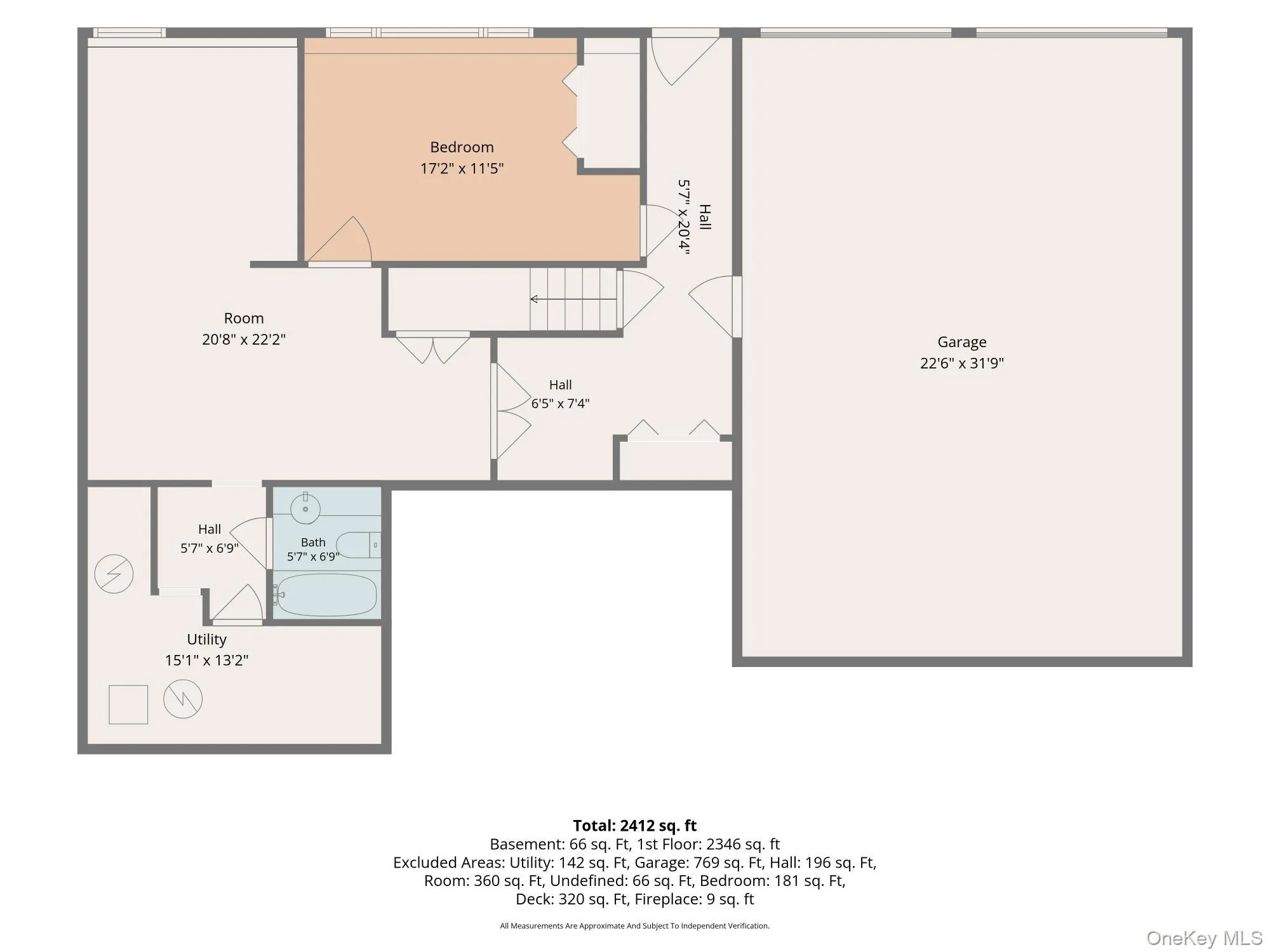 Lower level floor plan. Lower level floor plan.