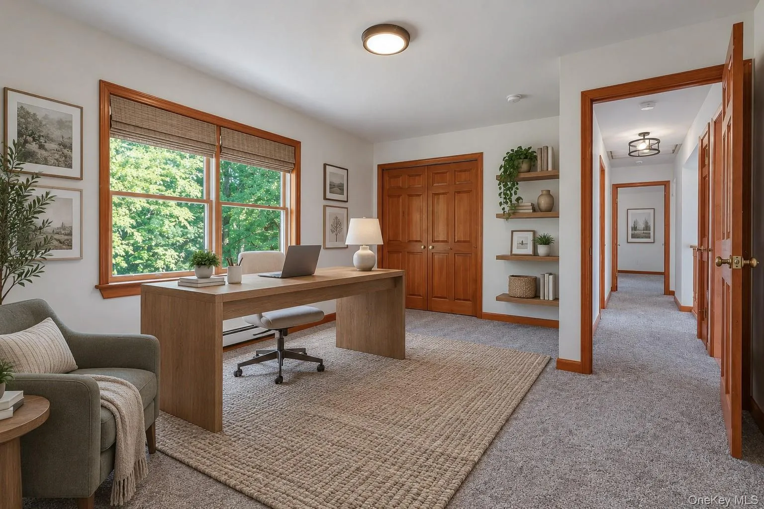 virtually staged bedroom/office virtually staged bedroom/office