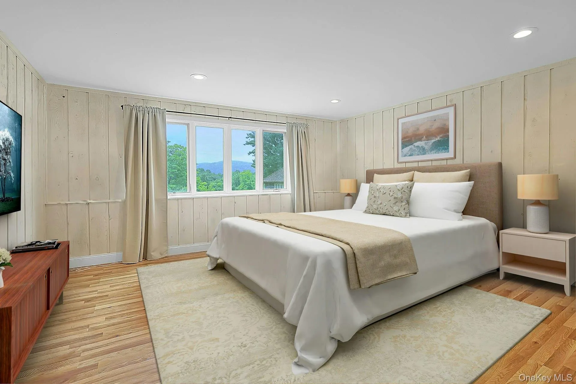 The guest cottage has stunning views of its own, out to the grounds of the home and beyond. The guest cottage has stunning views of its own, out to the grounds of the home and beyond.