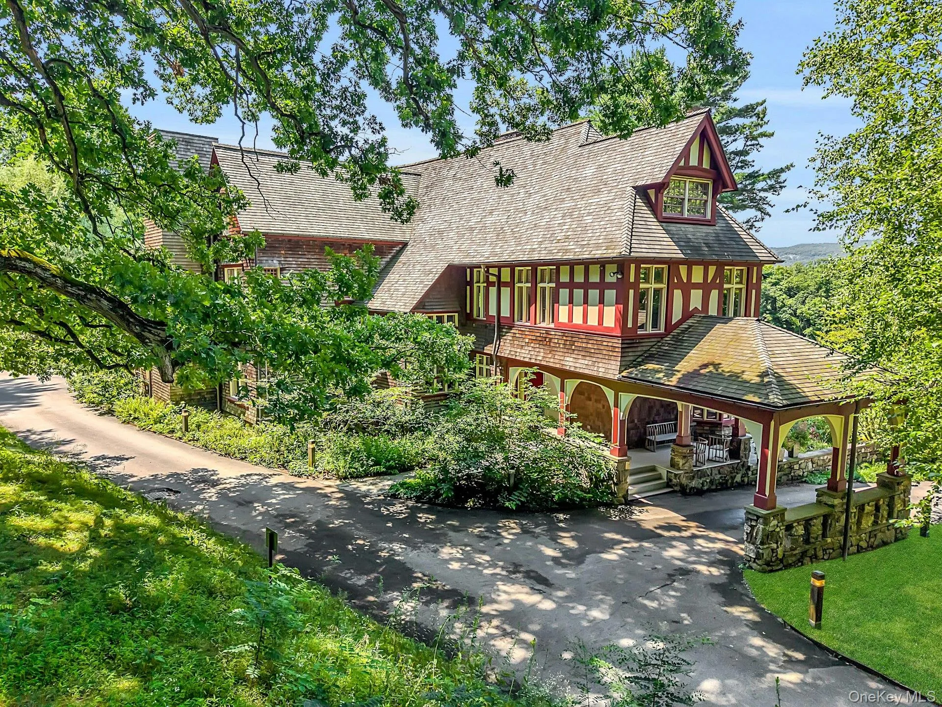 A famous local home built in 1883 for a prominent citizen Winter Hill is a preeminent example of the Tudor Revival style. Gorgeous on the approaching drive, it is truly breathtaking when reached. Park under the porte-cochere and enter the building through the expansive wrap-around porch. A famous local home built in 1883 for a prominent citizen Winter Hill is a preeminent example of the Tudor Revival style. Gorgeous on the approaching drive, it is truly breathtaking when reached. Park under the porte-cochere and enter the building through the expansive wrap-around porch.