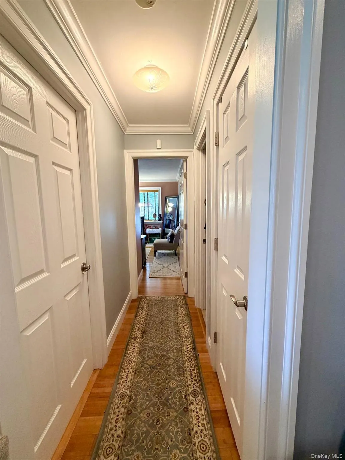 Well lit hallway. Well lit hallway.