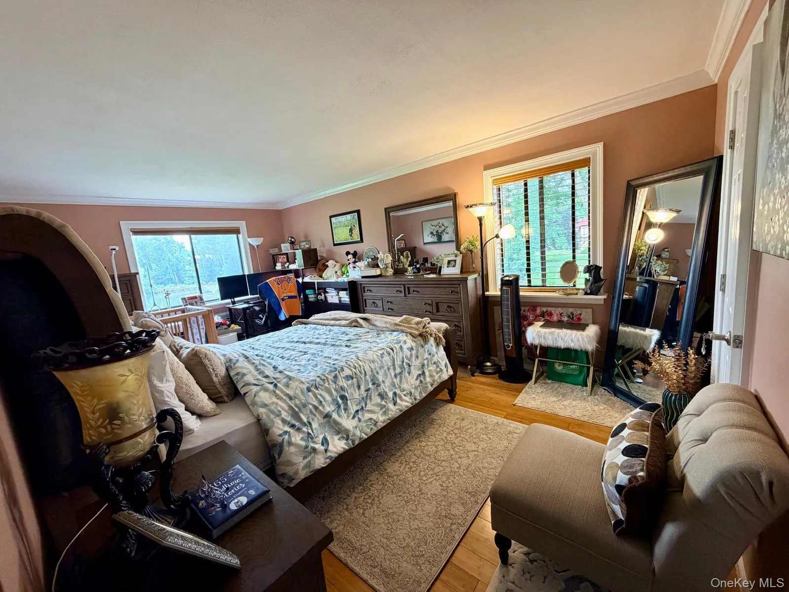 Large master bedroom with walk in closet. Large master bedroom with walk in closet.