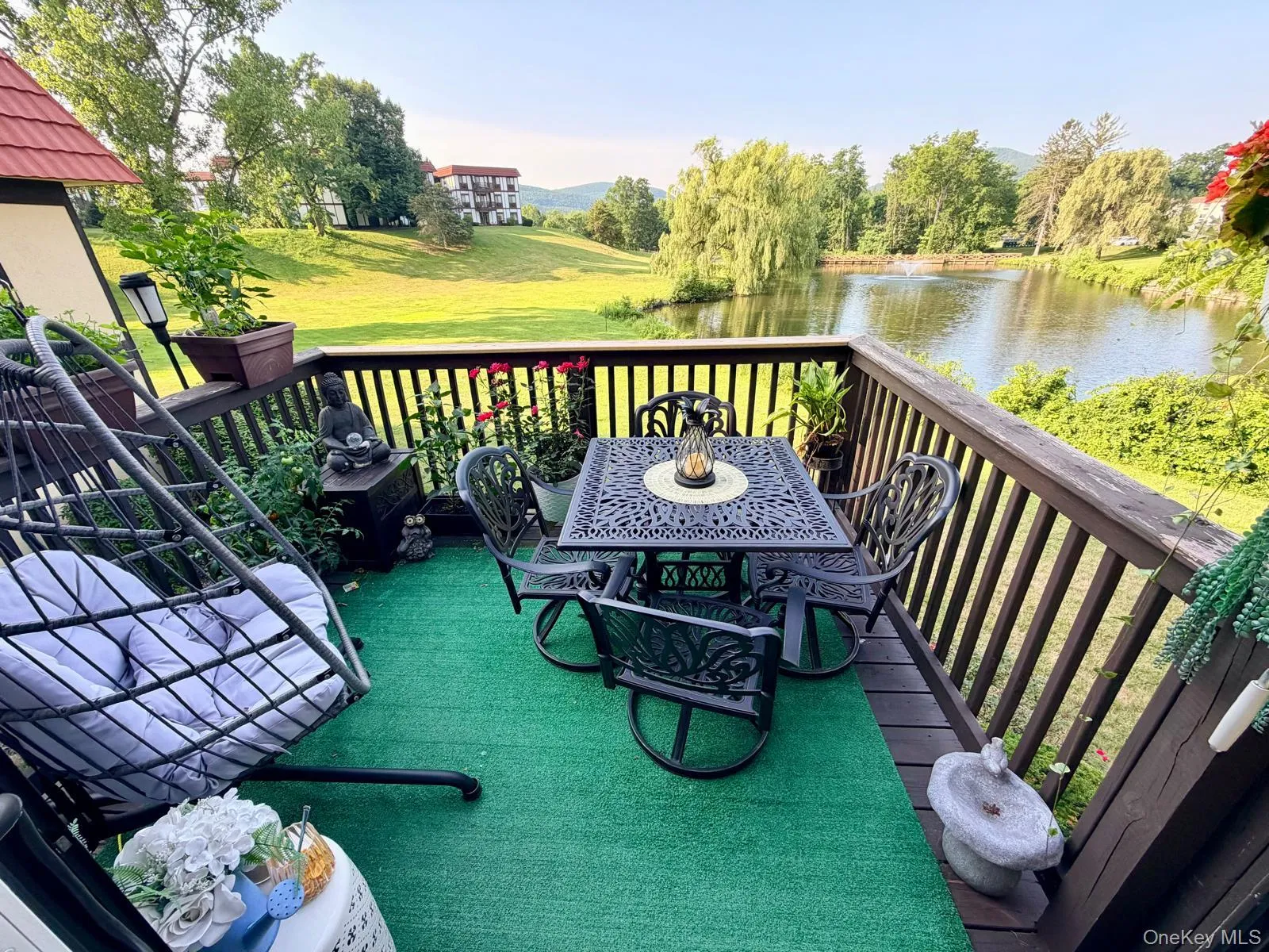 Sit down on your private deck and enjoy the view. Sit down on your private deck and enjoy the view.