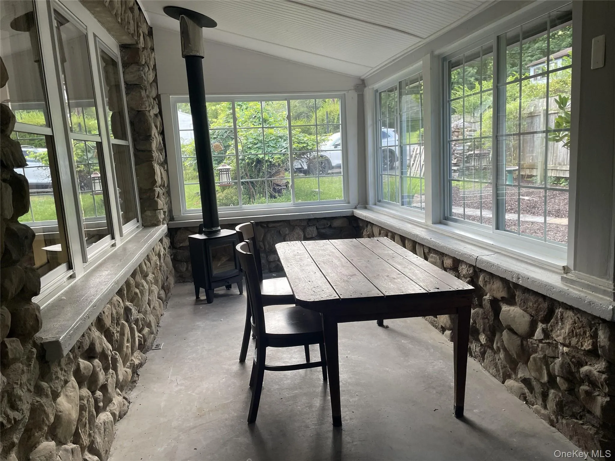 Enclosed front porch with radiant heat Enclosed front porch with radiant heat