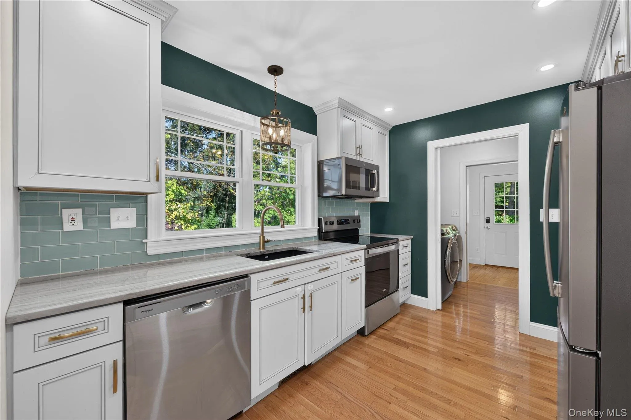 Kitchen With View Of Laundry Room And Back Mudroom Kitchen With View Of Laundry Room And Back Mudroom