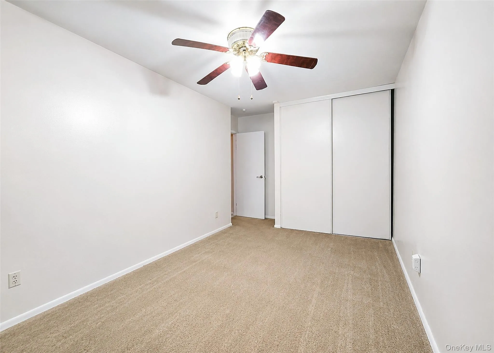 Wall To Wall Carpet, Double Closet, & Ceiling Fan. Wall To Wall Carpet, Double Closet, & Ceiling Fan.