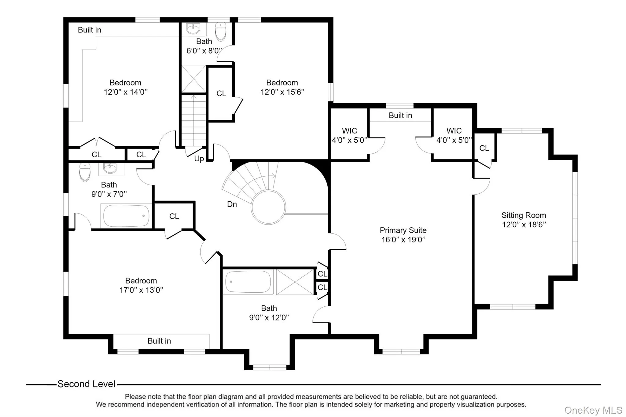 Second Level Floor Plan Second Level Floor Plan