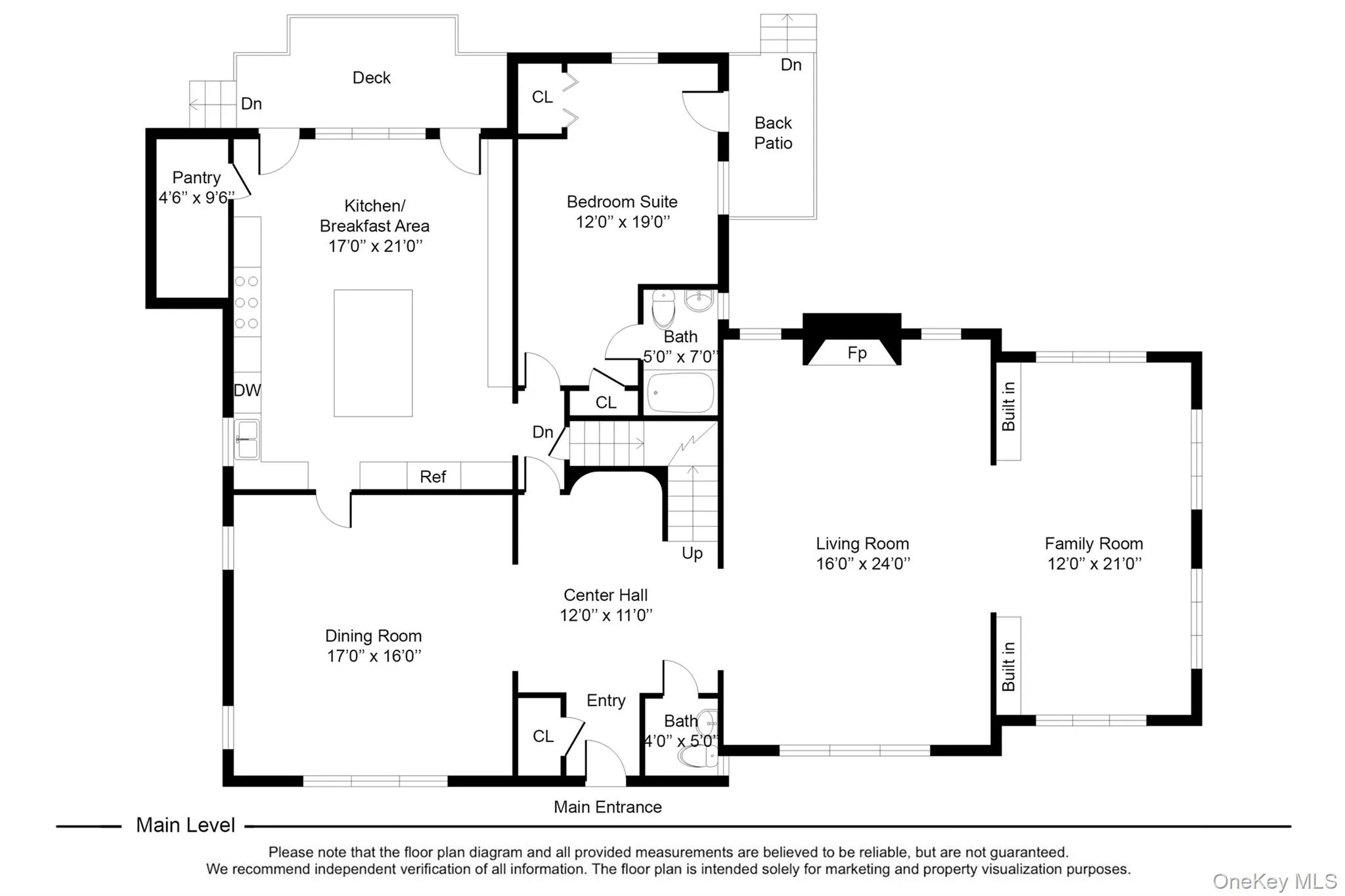Main Level Floor Plan Main Level Floor Plan