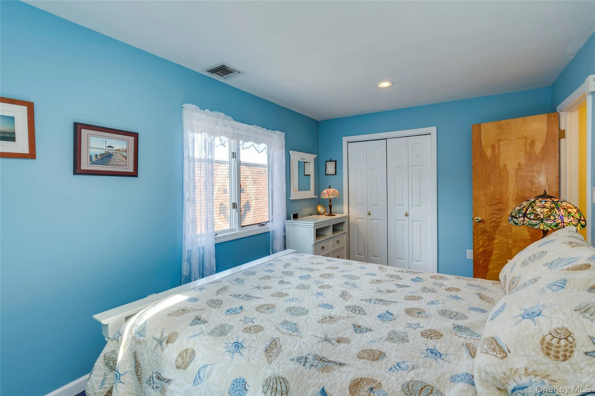Largest bedroom with tile floors and double closet. Largest bedroom with tile floors and double closet.