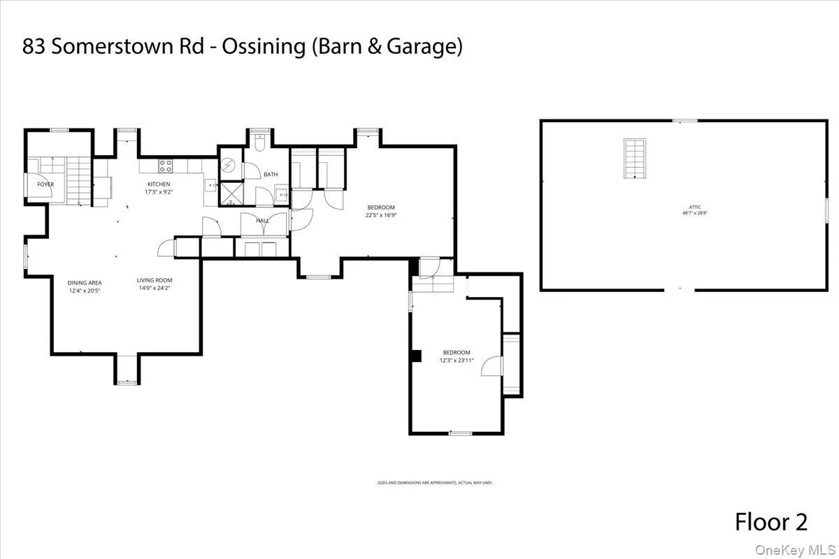 GARAGE & STABLE, LEVEL 2Garage, stable and apartment complex — second-floor plan. GARAGE & STABLE, LEVEL 2Garage, stable and apartment complex — second-floor plan.